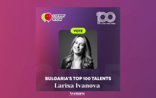 Larisa Ivanova - Avenara's Founder - nominated in Bulgaria's Top 100 Talents 2025