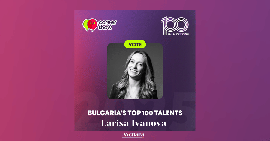 Larisa Ivanova - Avenara's Founder - nominated in Bulgaria's Top 100 Talents 2025